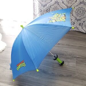 Vtg 1990 Teenage Mutant Ninja Turtles Mirage Studios Kid's Umbrella Raphael Blue